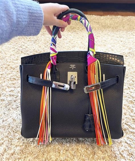 fringe twilly hermes|Hermes twilly with bag.